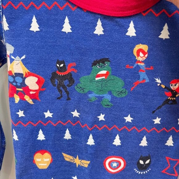 Hanna Andersson Marvel‎ Kids Pajama Set US 4 100% Organic Cotton - Picture 4 of 5